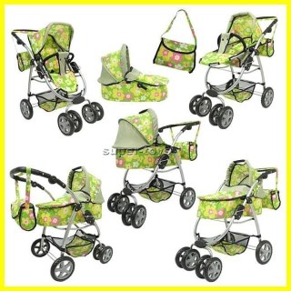 Wózek nowy dla lalek model 8 funkcyjny 9662