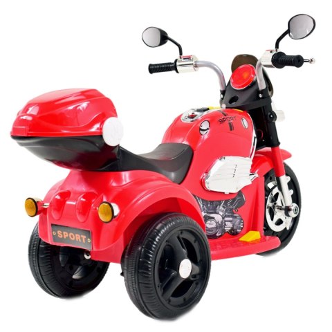 MOTOR CHOPPER SPORT Z KUFERKIEM, KOGUTEM I DŹWIĘKAMI/X818 MOTOR CHOPPER SPORT Z KUFERKIEM, KOGUTEM I DŹWIĘKAMI/X818