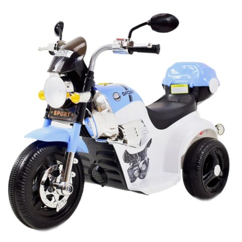 MOTOR CHOPPER SPORT Z KUFERKIEM, KOGUTEM I DŹWIĘKAMI/X818 MOTOR CHOPPER SPORT Z KUFERKIEM, KOGUTEM I DŹWIĘKAMI/X818