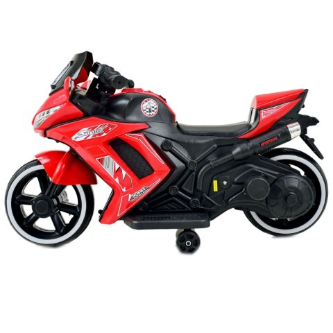 MOTOR ŚCIGACZ SPORT 1 Z OPARCIEM, ŚWIECĄCE KOŁA/, DWA SILNIKI/DM1600 MOTOR ŚCIGACZ SPORT 1 Z OPARCIEM, ŚWIECĄCE KOŁA/, DWA SILNIKI/DM1600