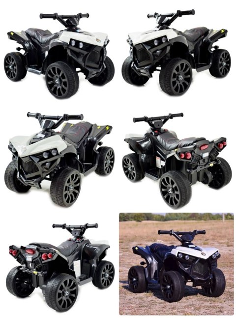 Quad na akumulator, miękkie koła EVA, miękkie siedzenie, dwa akumulatory, dźwięki/RBT570 Quad na akumulator, miękkie koła EVA, miękkie siedzenie, dwa akumulatory, dźwięki/RBT570