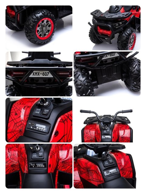 MEGA WIELKI QUAD, AMORTYZATORY, MIĘKKIE KOŁA, PILOT, WOLNY START, 4X4 /XMX607 MEGA WIELKI QUAD, AMORTYZATORY, MIĘKKIE KOŁA, PILOT, WOLNY START, 4X4 /XMX607
