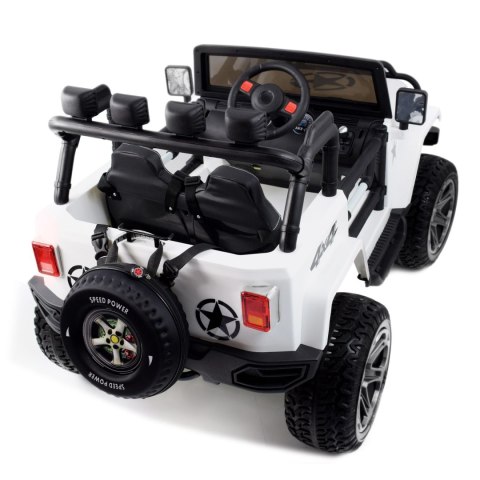 MEGA JEEP 4X4 Z REDUKTOREM NAPĘDU EXCLUSIVE, WOLNY START,MIĘKKIE KOŁA, 2x12V 10 Ah/WXE1688 MEGA JEEP 4X4 Z REDUKTOREM NAPĘDU EXCLUSIVE, WOLNY START,MIĘKKIE KOŁA, 2x12V 10 Ah/WXE1688