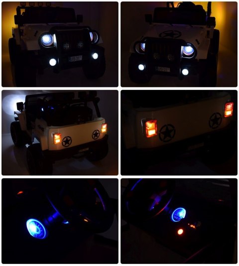 MEGA JEEP 4X4 Z REDUKTOREM NAPĘDU EXCLUSIVE, WOLNY START,MIĘKKIE KOŁA, 2x12V 10 Ah/WXE1688 MEGA JEEP 4X4 Z REDUKTOREM NAPĘDU EXCLUSIVE, WOLNY START,MIĘKKIE KOŁA, 2x12V 10 Ah/WXE1688