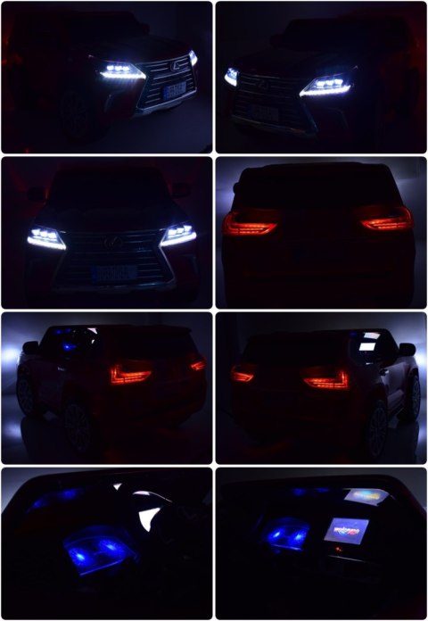 LEXUS LX-570 LAKIER, MP4, MIĘKKIE KOŁA, MIĘKKIE SIEDZENIE, PEŁNA OPCJA 2X12V/LX570 LEXUS LX-570 LAKIER, MP4, MIĘKKIE KOŁA, MIĘKKIE SIEDZENIE, PEŁNA OPCJA 2X12V/LX570