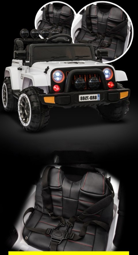 MEGA JEEP FULLTIME, NAPĘD 4X4, 1X12V ,WOLNY START/ MIĘKKIE KOŁA, FUNKCJA BUJANIAEXCLUSIVE/7588 MEGA JEEP FULLTIME, NAPĘD 4X4, 1X12V ,WOLNY START/ MIĘKKIE KOŁA, FUNKCJA BUJANIAEXCLUSIVE/7588