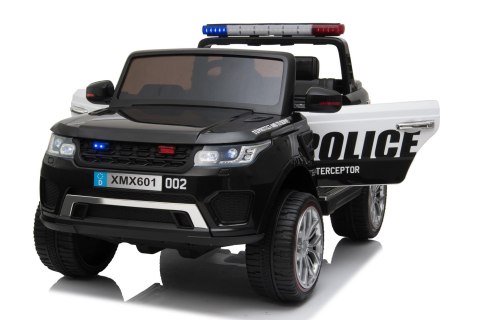 JEEP POLICJA 4X4, 2x12V Z AMORTYZATORAMI, PILOT, REDUKTOR/ XMX-601 JEEP POLICJA 4X4, 2x12V Z AMORTYZATORAMI, PILOT, REDUKTOR/ XMX-601