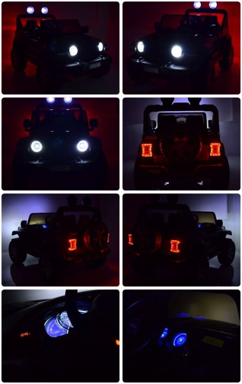 JEEP WRANGLER RUBICON MIĘKKIE KOŁA, MIĘKKIE SIEDZENIE, 4x4, PEŁNA OPCJA/DK-JWR555 JEEP WRANGLER RUBICON MIĘKKIE KOŁA, MIĘKKIE SIEDZENIE, 4x4, PEŁNA OPCJA/DK-JWR555