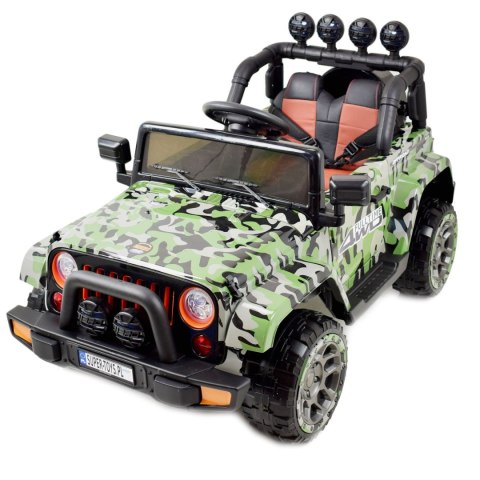 MEGA JEEP FULLTIME, NAPĘD 4X4, 1X12V ,WOLNY START/ MIĘKKIE KOŁA, FUNKCJA BUJANIA EXCLUSIVE LAKIER/7588 MEGA JEEP FULLTIME, NAPĘD 4X4, 1X12V ,WOLNY START/ MIĘKKIE KOŁA, FUNKCJA BUJANIA EXCLUSIVE LAKIER/7588