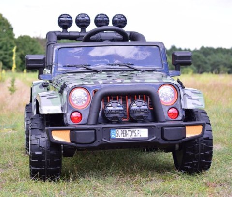 MEGA JEEP FULLTIME, NAPĘD 4X4, 1X12V ,WOLNY START/ MIĘKKIE KOŁA, FUNKCJA BUJANIA EXCLUSIVE LAKIER/7588 MEGA JEEP FULLTIME, NAPĘD 4X4, 1X12V ,WOLNY START/ MIĘKKIE KOŁA, FUNKCJA BUJANIA EXCLUSIVE LAKIER/7588