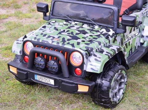 MEGA JEEP FULLTIME, NAPĘD 4X4, 1X12V ,WOLNY START/ MIĘKKIE KOŁA, FUNKCJA BUJANIA EXCLUSIVE LAKIER/7588 MEGA JEEP FULLTIME, NAPĘD 4X4, 1X12V ,WOLNY START/ MIĘKKIE KOŁA, FUNKCJA BUJANIA EXCLUSIVE LAKIER/7588