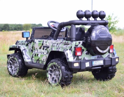 MEGA JEEP FULLTIME, NAPĘD 4X4, 1X12V ,WOLNY START/ MIĘKKIE KOŁA, FUNKCJA BUJANIA EXCLUSIVE LAKIER/7588 MEGA JEEP FULLTIME, NAPĘD 4X4, 1X12V ,WOLNY START/ MIĘKKIE KOŁA, FUNKCJA BUJANIA EXCLUSIVE LAKIER/7588