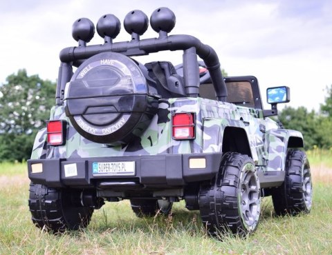 MEGA JEEP FULLTIME, NAPĘD 4X4, 1X12V ,WOLNY START/ MIĘKKIE KOŁA, FUNKCJA BUJANIA EXCLUSIVE LAKIER/7588 MEGA JEEP FULLTIME, NAPĘD 4X4, 1X12V ,WOLNY START/ MIĘKKIE KOŁA, FUNKCJA BUJANIA EXCLUSIVE LAKIER/7588
