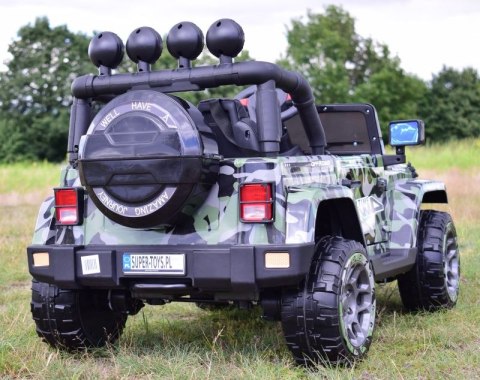 MEGA JEEP FULLTIME, NAPĘD 4X4, 1X12V ,WOLNY START/ MIĘKKIE KOŁA, FUNKCJA BUJANIA EXCLUSIVE LAKIER/7588 MEGA JEEP FULLTIME, NAPĘD 4X4, 1X12V ,WOLNY START/ MIĘKKIE KOŁA, FUNKCJA BUJANIA EXCLUSIVE LAKIER/7588