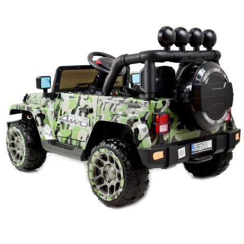 MEGA JEEP FULLTIME, NAPĘD 4X4, 1X12V ,WOLNY START/ MIĘKKIE KOŁA, FUNKCJA BUJANIA EXCLUSIVE LAKIER/7588 MEGA JEEP FULLTIME, NAPĘD 4X4, 1X12V ,WOLNY START/ MIĘKKIE KOŁA, FUNKCJA BUJANIA EXCLUSIVE LAKIER/7588