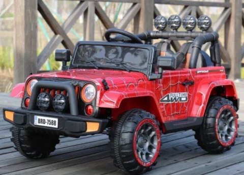 MEGA JEEP FULLTIME, NAPĘD 4X4, 1X12V ,WOLNY START/ MIĘKKIE KOŁA, FUNKCJA BUJANIA EXCLUSIVE LAKIER/7588 MEGA JEEP FULLTIME, NAPĘD 4X4, 1X12V ,WOLNY START/ MIĘKKIE KOŁA, FUNKCJA BUJANIA EXCLUSIVE LAKIER/7588