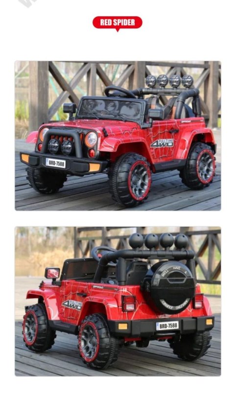 MEGA JEEP FULLTIME, NAPĘD 4X4, 1X12V ,WOLNY START/ MIĘKKIE KOŁA, FUNKCJA BUJANIA EXCLUSIVE LAKIER/7588 MEGA JEEP FULLTIME, NAPĘD 4X4, 1X12V ,WOLNY START/ MIĘKKIE KOŁA, FUNKCJA BUJANIA EXCLUSIVE LAKIER/7588