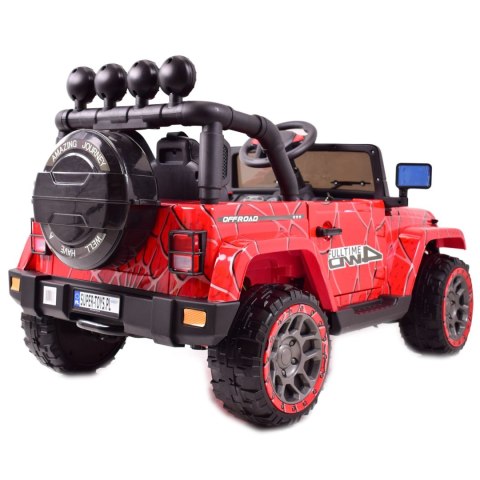 MEGA JEEP FULLTIME, NAPĘD 4X4, 1X12V ,WOLNY START/ MIĘKKIE KOŁA, FUNKCJA BUJANIA EXCLUSIVE LAKIER/7588 MEGA JEEP FULLTIME, NAPĘD 4X4, 1X12V ,WOLNY START/ MIĘKKIE KOŁA, FUNKCJA BUJANIA EXCLUSIVE LAKIER/7588
