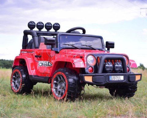 MEGA JEEP FULLTIME, NAPĘD 4X4, 1X12V ,WOLNY START/ MIĘKKIE KOŁA, FUNKCJA BUJANIA EXCLUSIVE LAKIER/7588 MEGA JEEP FULLTIME, NAPĘD 4X4, 1X12V ,WOLNY START/ MIĘKKIE KOŁA, FUNKCJA BUJANIA EXCLUSIVE LAKIER/7588