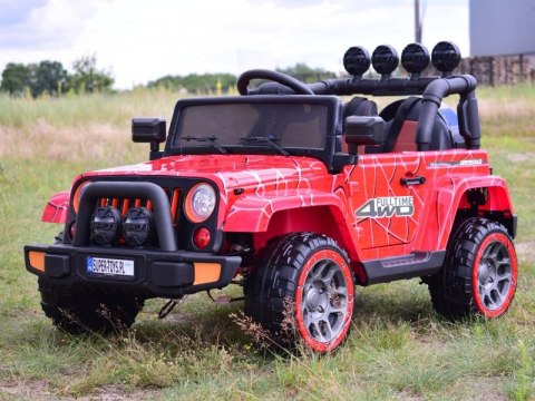 MEGA JEEP FULLTIME, NAPĘD 4X4, 1X12V ,WOLNY START/ MIĘKKIE KOŁA, FUNKCJA BUJANIA EXCLUSIVE LAKIER/7588 MEGA JEEP FULLTIME, NAPĘD 4X4, 1X12V ,WOLNY START/ MIĘKKIE KOŁA, FUNKCJA BUJANIA EXCLUSIVE LAKIER/7588