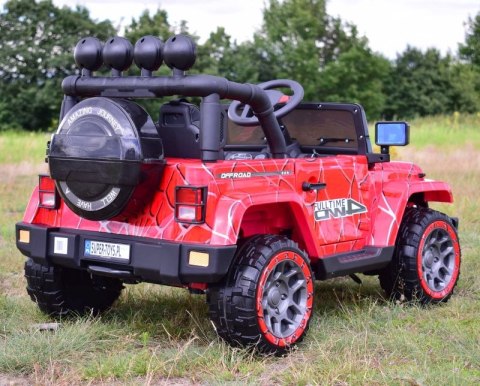 MEGA JEEP FULLTIME, NAPĘD 4X4, 1X12V ,WOLNY START/ MIĘKKIE KOŁA, FUNKCJA BUJANIA EXCLUSIVE LAKIER/7588 MEGA JEEP FULLTIME, NAPĘD 4X4, 1X12V ,WOLNY START/ MIĘKKIE KOŁA, FUNKCJA BUJANIA EXCLUSIVE LAKIER/7588