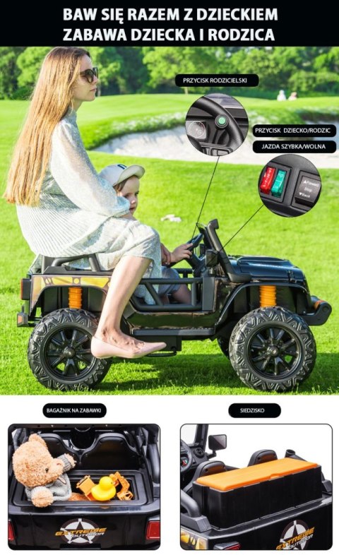 MEGA JEEP 4 SPEED DLA DZIECKA I DLA RODZICA 4x4, DO 100 kg - STEROWANIE TELEFONEM, WALIZKA - HIT/XB1118 MEGA JEEP 4 SPEED DLA DZIECKA I DLA RODZICA 4x4, DO 100 kg - STEROWANIE TELEFONEM, WALIZKA - HIT/XB1118