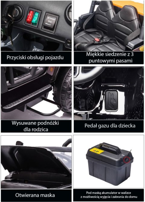 MEGA JEEP 4 SPEED DLA DZIECKA I DLA RODZICA 4x4, DO 100 kg - STEROWANIE TELEFONEM, WALIZKA - HIT/XB1118 MEGA JEEP 4 SPEED DLA DZIECKA I DLA RODZICA 4x4, DO 100 kg - STEROWANIE TELEFONEM, WALIZKA - HIT/XB1118