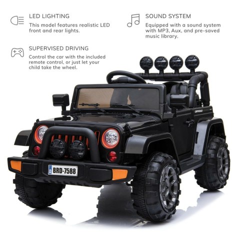 MEGA JEEP FULLTIME, NAPĘD 4X4, 1X12V ,WOLNY START/ MIĘKKIE KOŁA, EXCLUSIVE/7588 MEGA JEEP FULLTIME, NAPĘD 4X4, 1X12V ,WOLNY START/ MIĘKKIE KOŁA, EXCLUSIVE/7588