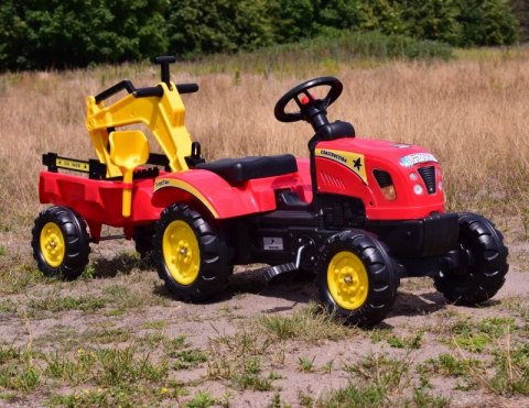 TRAKTOR NA PEDAŁY Z PRZYCZEPĄ I KOPARKĄ/ TR3007 TRAKTOR NA PEDAŁY Z PRZYCZEPĄ I KOPARKĄ/ TR3007