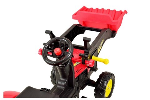 TRAKTOR NA PEDAŁY Z PRZYCZEPĄ, ŁYŻKĄ I KOPARKĄ/ TR3009 TRAKTOR NA PEDAŁY Z PRZYCZEPĄ, ŁYŻKĄ I KOPARKĄ/ TR3009