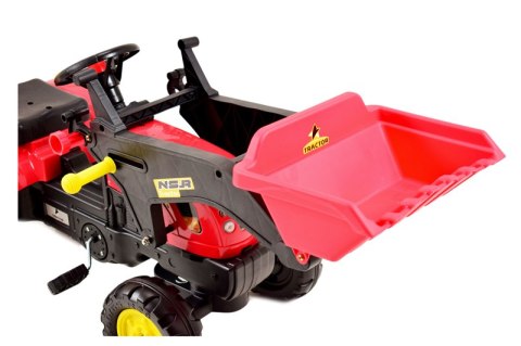 TRAKTOR NA PEDAŁY Z PRZYCZEPĄ, ŁYŻKĄ I KOPARKĄ/ TR3009 TRAKTOR NA PEDAŁY Z PRZYCZEPĄ, ŁYŻKĄ I KOPARKĄ/ TR3009