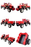 MEGA TRAKTOR LARGE Z PRZYCZEPĄ, POMPOWANE KOŁA, PILOT, FUNKCJA BUJANIA/SH6688