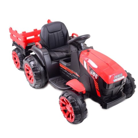 WIELKI TRAKTOR NA AKUMULATOR Z PRZYCZEPĄ "POWER 06", MIĘKKIE SIEDZENIE/WH-777 WIELKI TRAKTOR NA AKUMULATOR Z PRZYCZEPĄ "POWER 06", MIĘKKIE SIEDZENIE/WH-777