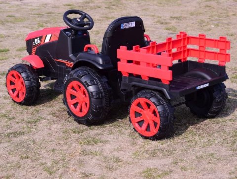 WIELKI TRAKTOR NA AKUMULATOR Z PRZYCZEPĄ "POWER 06", MIĘKKIE SIEDZENIE/WH-777 WIELKI TRAKTOR NA AKUMULATOR Z PRZYCZEPĄ "POWER 06", MIĘKKIE SIEDZENIE/WH-777