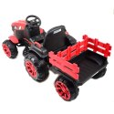 WIELKI TRAKTOR NA AKUMULATOR Z PRZYCZEPĄ "POWER 06", MIĘKKIE SIEDZENIE/WH-777