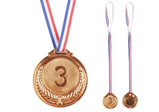 Brązowy Medal Pierwsze Miejsce Nagroda Trofeum Cynkowy 6,5cm
