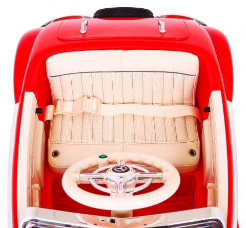 Mercedes Benz Retro 540A dla dzieci Czerwony + Tryb "Rodzica" + Pilot + Panel audio + LED
