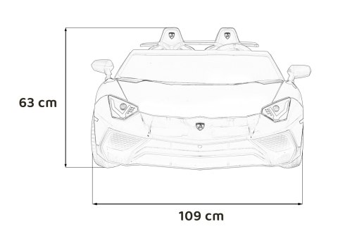 Pojazd Lamborghini Aventador SV Biały