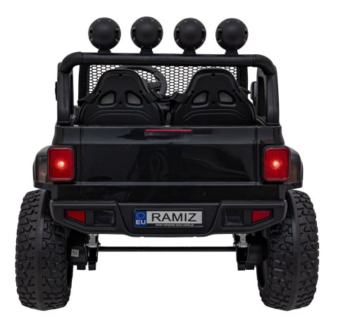 Auto terenowe OFF-ROAD 3.0 dla dzieci Czarny + Pilot + Wolny Start + Pasy + Audio LED