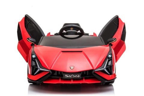 Lamborghini SIAN na akumulator dla dzieci Czerwony + Pilot + EVA + Wolny Start + Audio LED