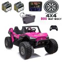 MEGA BUGGY CLASH DLA 2 DZIECI, 4 SILNIKI, 24V, MIĘKKIE PRZESUWANE SIEDZENIE, MIĘKKIE KOŁA, WALIZKA NA AKUMULATOR/SX-1928