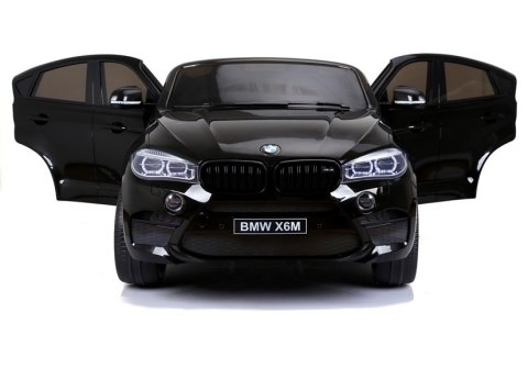 Auto Na Akumulator BMW X6M Czarne Dwuosobowy Fotel Auto Na Akumulator BMW X6M Czarne Dwuosobowy Fotel