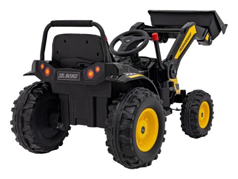 Koparka Traktor na akumulator dla dzieci Żółty + Ruchome Ramię Łyżka + Pilot + Wolny Start + Radio FM + LED