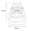 Koparka Traktor na akumulator dla dzieci Żółty + Ruchome Ramię Łyżka + Pilot + Wolny Start + Radio FM + LED