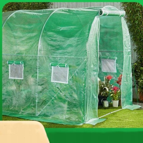 Tunel Foliowy Ogrodowy Szklarnia 4,5x2x2m Folia 9m² UV-4 Premium Tunel Foliowy Ogrodowy Szklarnia 4,5x2x2m Folia 9m² UV-4 Premium