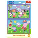 Puzzle - 2x24 - Peppa na placu zabaw - Peppa Pig 34435 Puzzle - 2x24 - Peppa na placu zabaw - Peppa Pig 34435