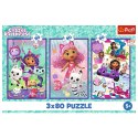 Puzzle 3x80 - Kolorowe dni Gabby Trefl 34882 Puzzle 3x80 - Kolorowe dni Gabby Trefl 34882
