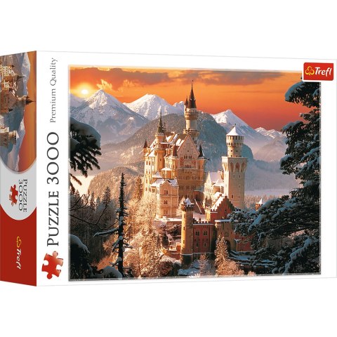 Puzzle - "3000" - Zimowy Zamek Neuschwanstein Trefl 33025