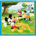 Puzzle - "3w1" - Myszka Miki z przyjaciółmi Trefl 34846