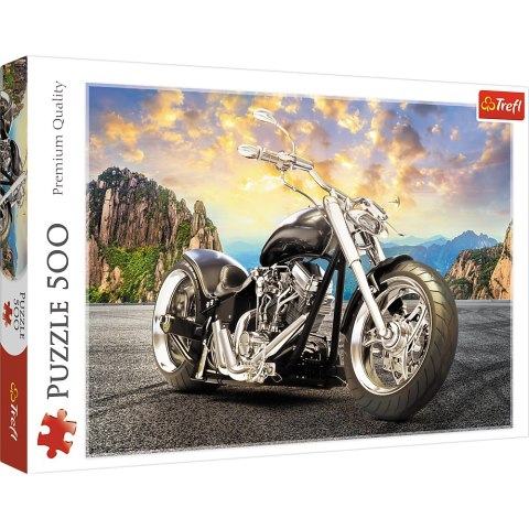 Puzzle 500 el. Czarny motocykl 37384 Puzzle 500 el. Czarny motocykl 37384
